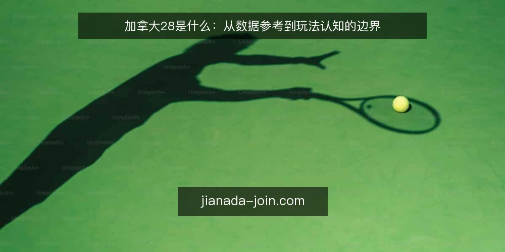 加拿大28是什么:从数据参考到玩法认知的边界 — 加拿大28是什么:一个玩法概念的快速定义 配图